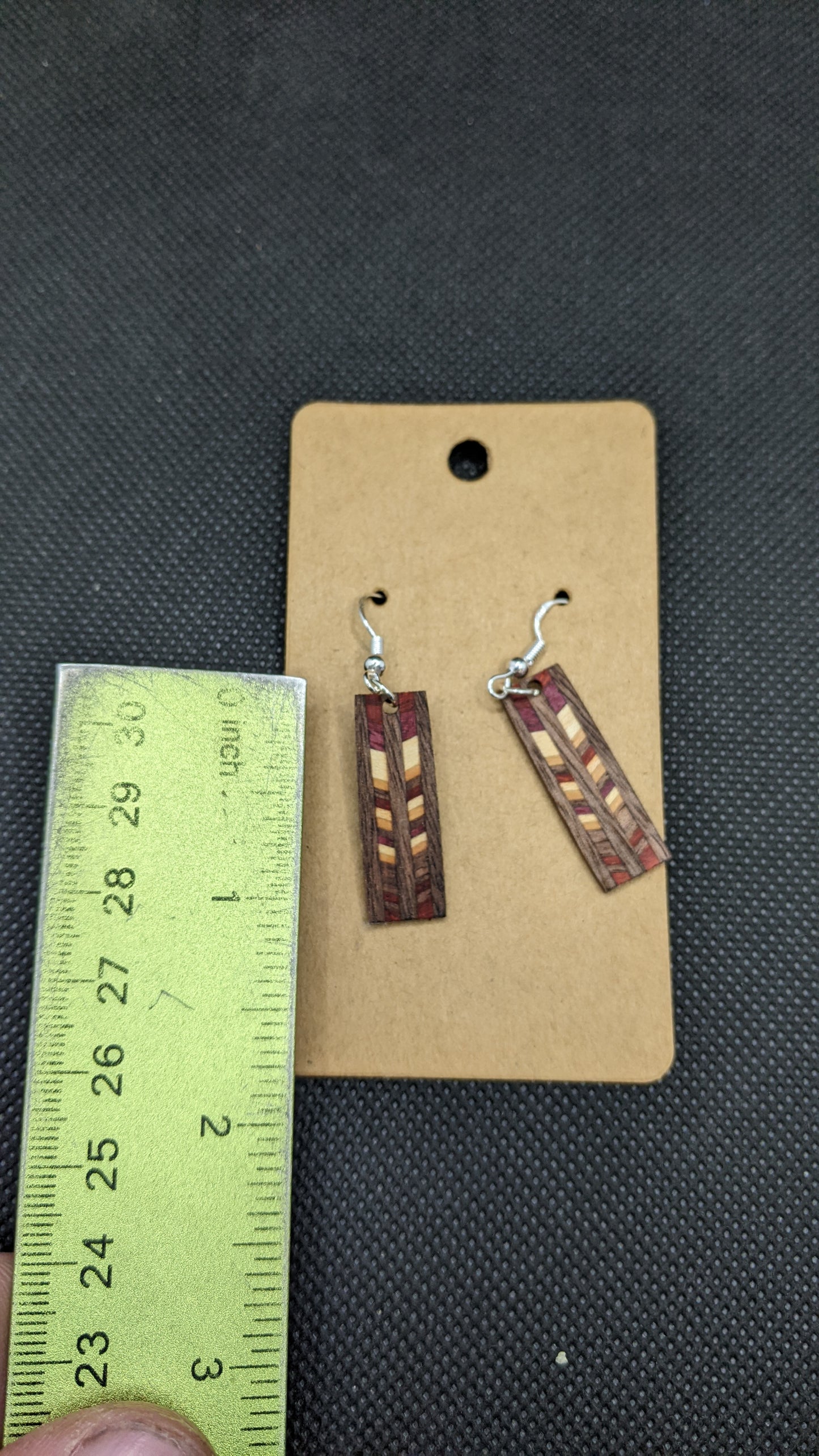 Segmented Wooden Earrings