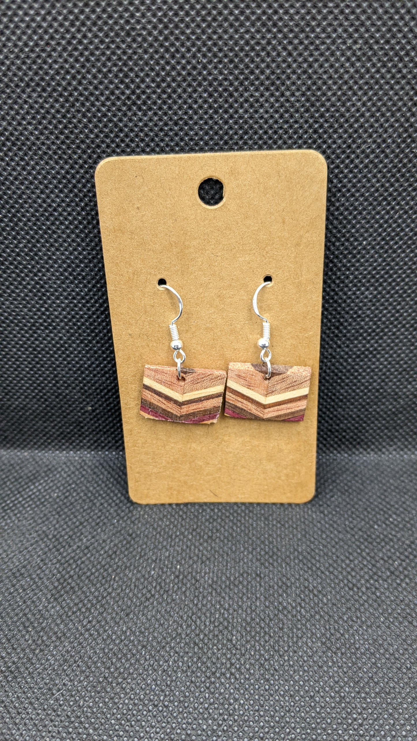 Segmented Wooden Earrings