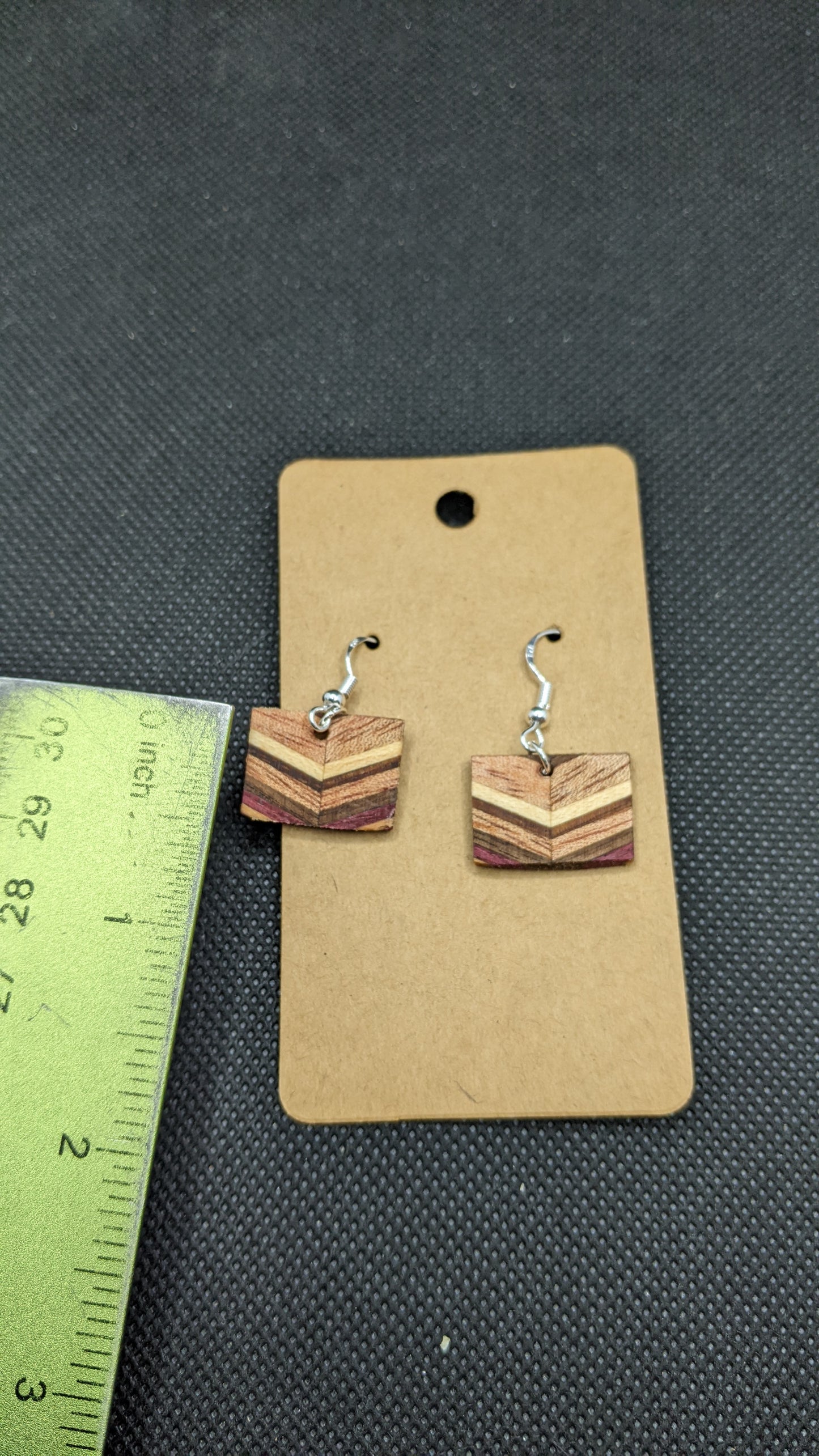 Segmented Wooden Earrings