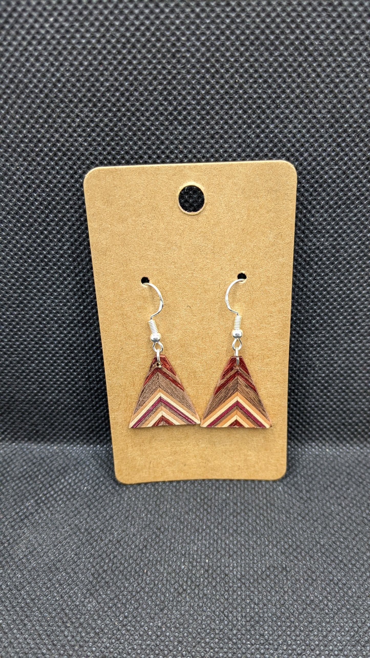 Segmented Wooden Earrings