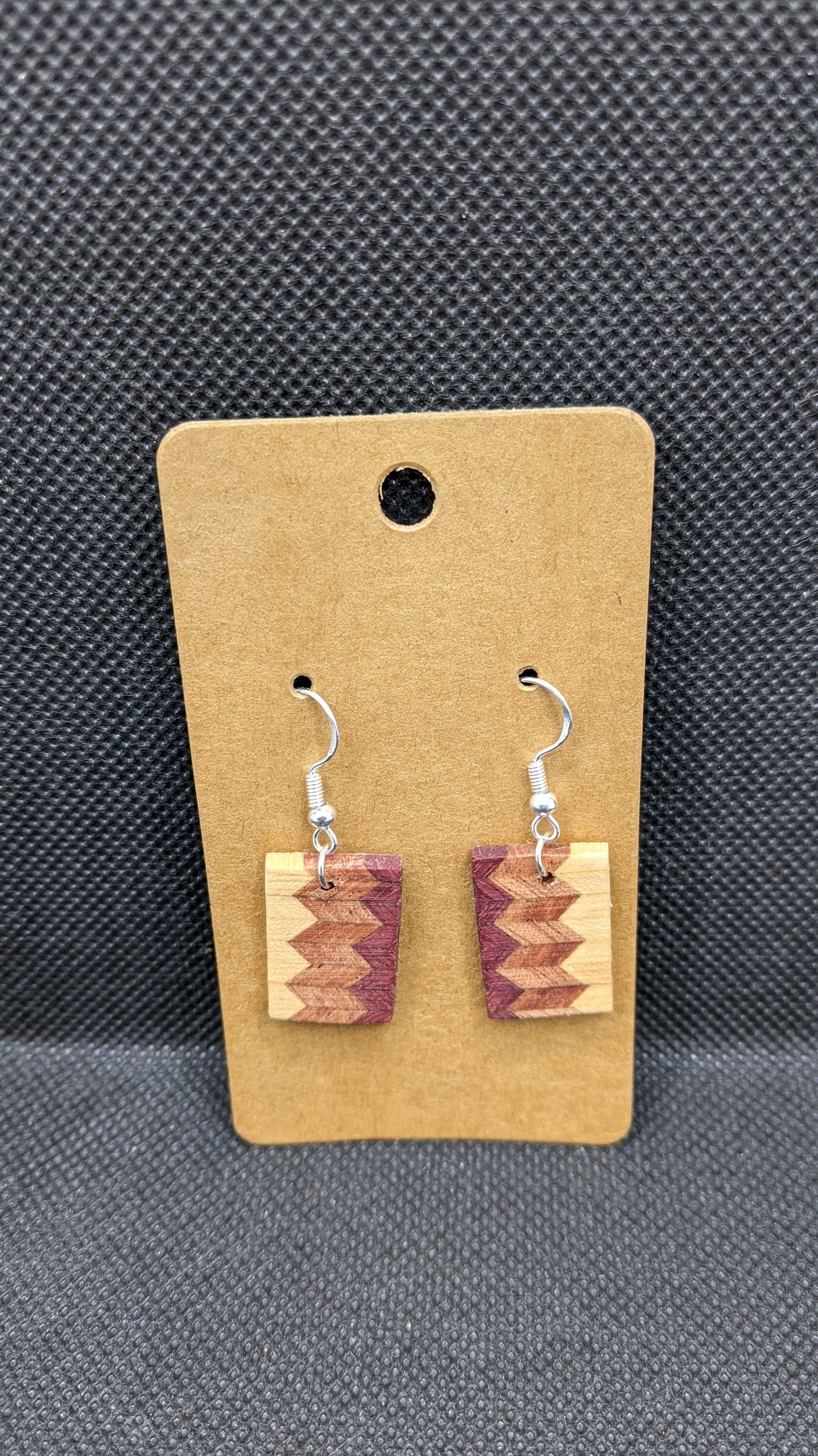 Segmented Wooden Earrings