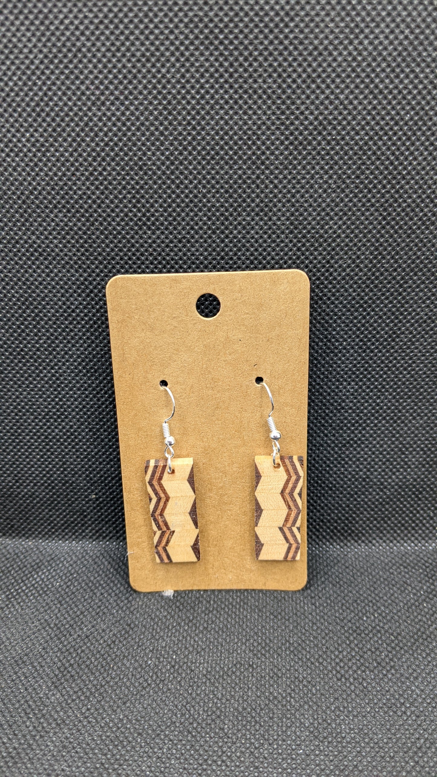 Segmented Wooden Earrings