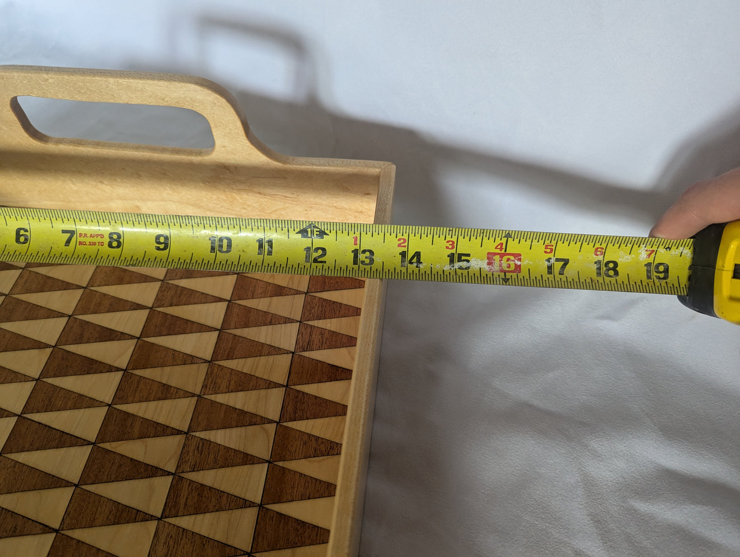 Triangle patterned serving tray